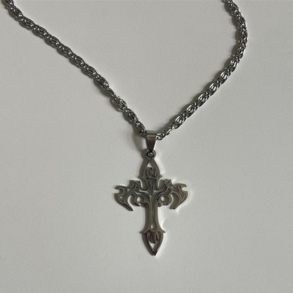 Other - Y2K 2000s style heavy metal punk grunge emo cross pendant necklace